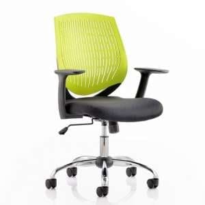 Dura Task Office Chair In Green With Arms