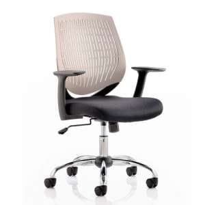 Dura Task Office Chair In Grey With Arms - UK