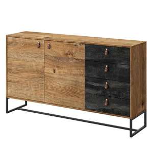Durham Wooden Sideboard With 2 Doors 4 Drawers In Ribbeck Oak - UK