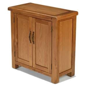 Earls Wooden Large Storage Cupboard In Chunky Solid Oak - UK