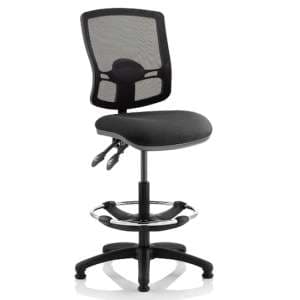 Eclipse Black Deluxe Office Chair With No Arms And Rise Kit - UK