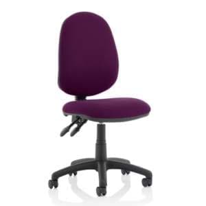 Eclipse II Fabric Office Chair In Tansy Purple No Arms