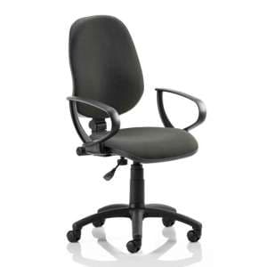 Eclipse Plus I Office Chair In Black With Loop Arms - UK