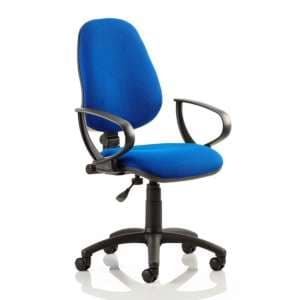 Eclipse Plus I Office Chair In Blue With Loop Arms - UK