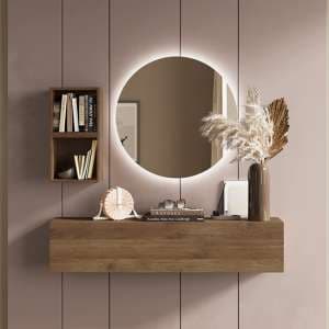 Eira Wall Hung Wooden Hallway Furniture Set In Mercure - UK