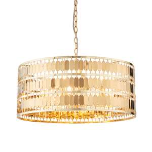 Eldora 5 Lights Ceiling Pendant Light In Gold - UK