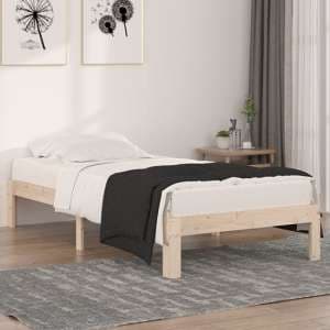 Eliada Solid Pinewood Single Bed In Natural