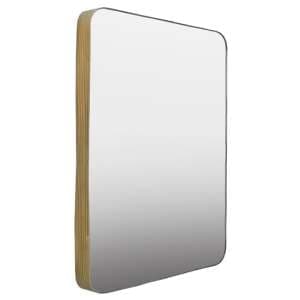 Ellice Rectangular Wall Bedroom Mirror In Gold Metal Frame