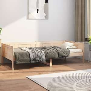 Emeric Solid Pine Wood Single Day Bed In Natural - UK