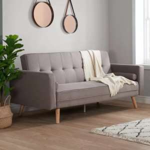 Ethane Fabric Sofa Bed Large In Grey - UK