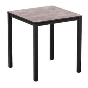 Extro Square 69cm Wooden Dining Table In Marble Effect