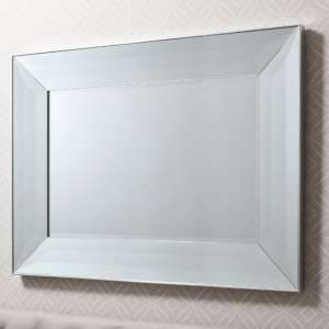 Fairfield Rectangular Bevelled Wall Mirror In Silver - UK