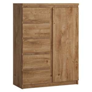 Felton Wooden 1 Door 5 Drawers Sideboard In Ribbeck Oak - UK