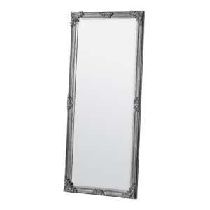 Ferndale Bevelled Leaner Floor Mirror In Silver - UK