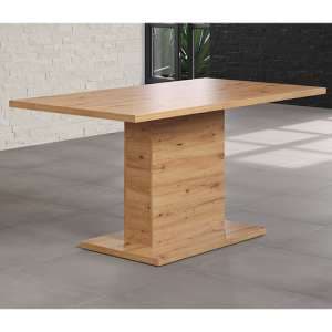 Fero Wooden Dining Table In Artisan Oak And Matera - UK