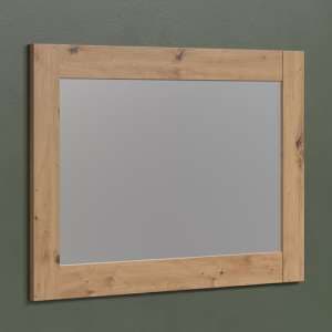 Fero Wall Mirror In Artisan Oak Wooden Frame - UK