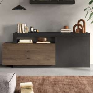Fiora Sideboard With 2 Doors 3 Drawers In Lava And Mercure - UK