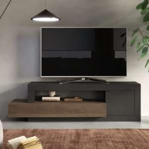 Fiora TV Stand With 1 Door 1 Drawer in Lava And Mercure - UK