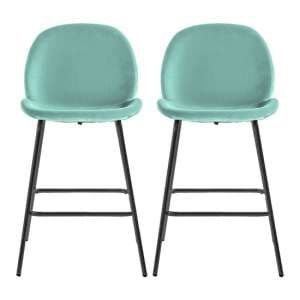 Flanaven Mint Velvet Bar Chairs In A Pair - UK