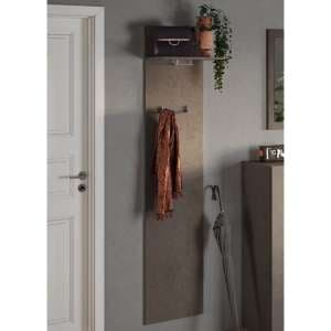 Flint Wooden Coat Hanger Panel In Bronze - UK