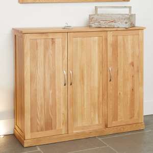 Fornatic Extra Large Wooden Shoe Storage Cabinet In Mobel Oak