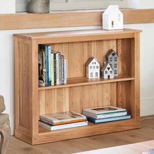 Fornatic Wooden Low Bookcase In Mobel Oak - UK