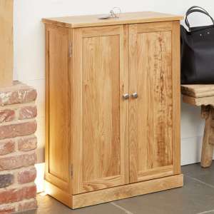 Fornatic Wooden Shoe Storage Cabinet In Mobel Oak
