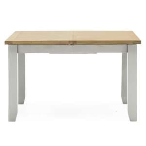 Freda Rectangular Wooden Dining Table In Grey And Oak
