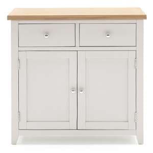 Freda Wooden Sideboard With 2 Doors 2 Drawers In Grey And Oak - UK