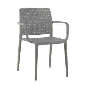 Freeya Polypropylene Arm Chair In Taupe - UK