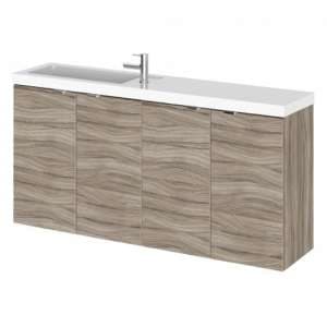 Fuji 100cm Wall Hung Vanity Unit With Basin In Driftwood