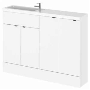 Fuji 120cm Vanity Unit With Base Unit In Gloss White
