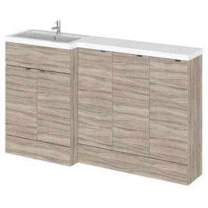 Fuji 150cm Left Handed Vanity With Base Unit In Driftwood