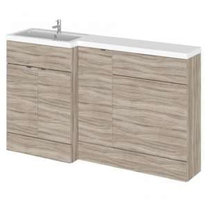 Fuji 150cm Left Handed Vanity With WC Unit In Driftwood