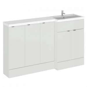 Fuji 150cm Right Handed Vanity With Base Unit In Grey Mist