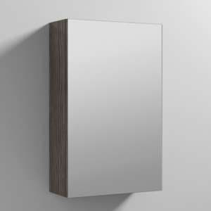 Fuji 45cm Mirrored Cabinet In Brown Grey Avola With 1 Door - UK