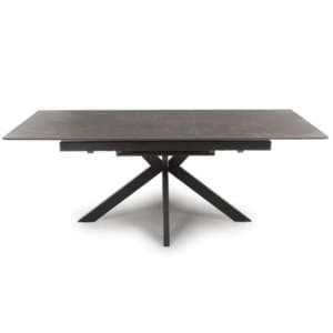 Gabri Extending Sintered Stone Dining Table Large In Brown
