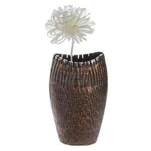 Garon Aluminium Large Decorative Vase In Bronze And Brown