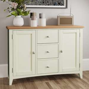Gilford Wooden 2 Doors 3 Drawers Sideboard In White - UK