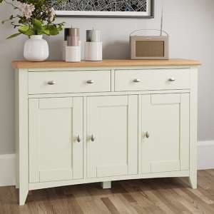 Gilford Wooden 3 Doors 2 Drawers Sideboard In White - UK