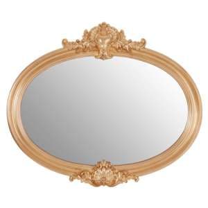 Gisegot Neoclassical Design Wall Mirror In Gold - UK