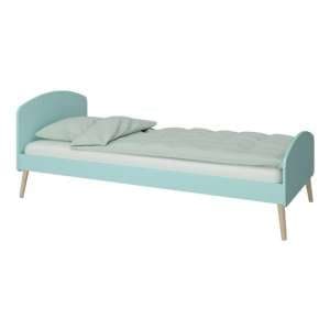 Giza Wooden Single Bed In Cool Mint