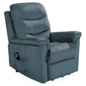 Glance Electric Fabric Recliner Armchair In Charcoal