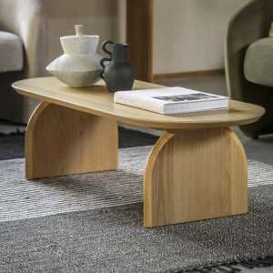 Goleta Wooden Coffee Table Rectangular In Matt Natural - UK