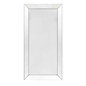 Gorizia Large Leaner Bevelled Wall Mirror In Silver - UK