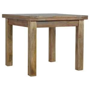 Granary Wooden Square Extending Dining Table In Oak Ish - UK