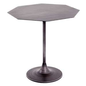 Greenbay Octagonal Metal Side Table In Black Mottled - UK