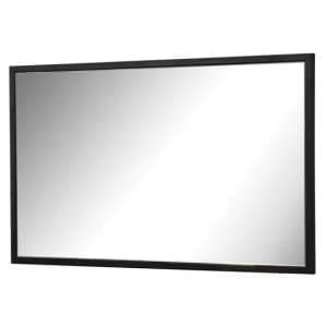 Groton Wall Mirror With Black Wooden Frame - UK