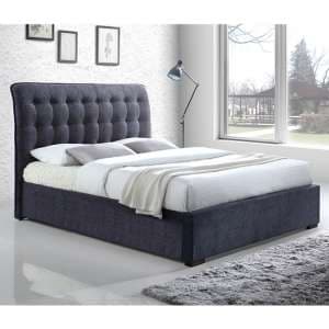 Hamilton Fabric Upholstered Double Bed In Dark Grey - UK