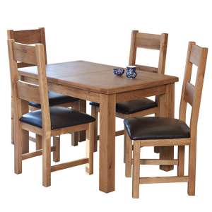 Hampshire Extending Dining Set With 4 Chairs